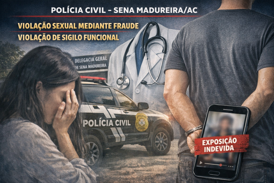 Polícia Civil conclui indiciamento de profissional de saúde por crimes sexuais em Sena Madureira